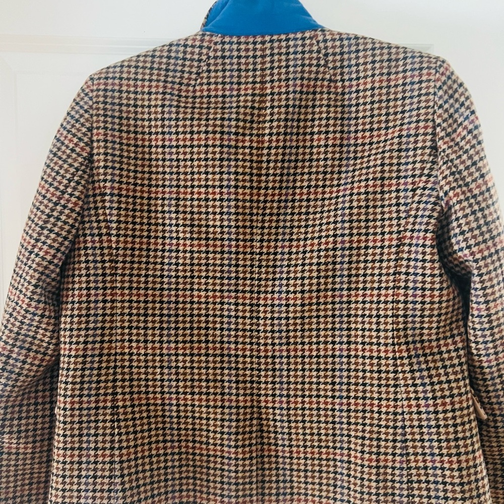 J. Crew Women's Houndstooth Blazer - Brown and Black - Picture 5 of 5